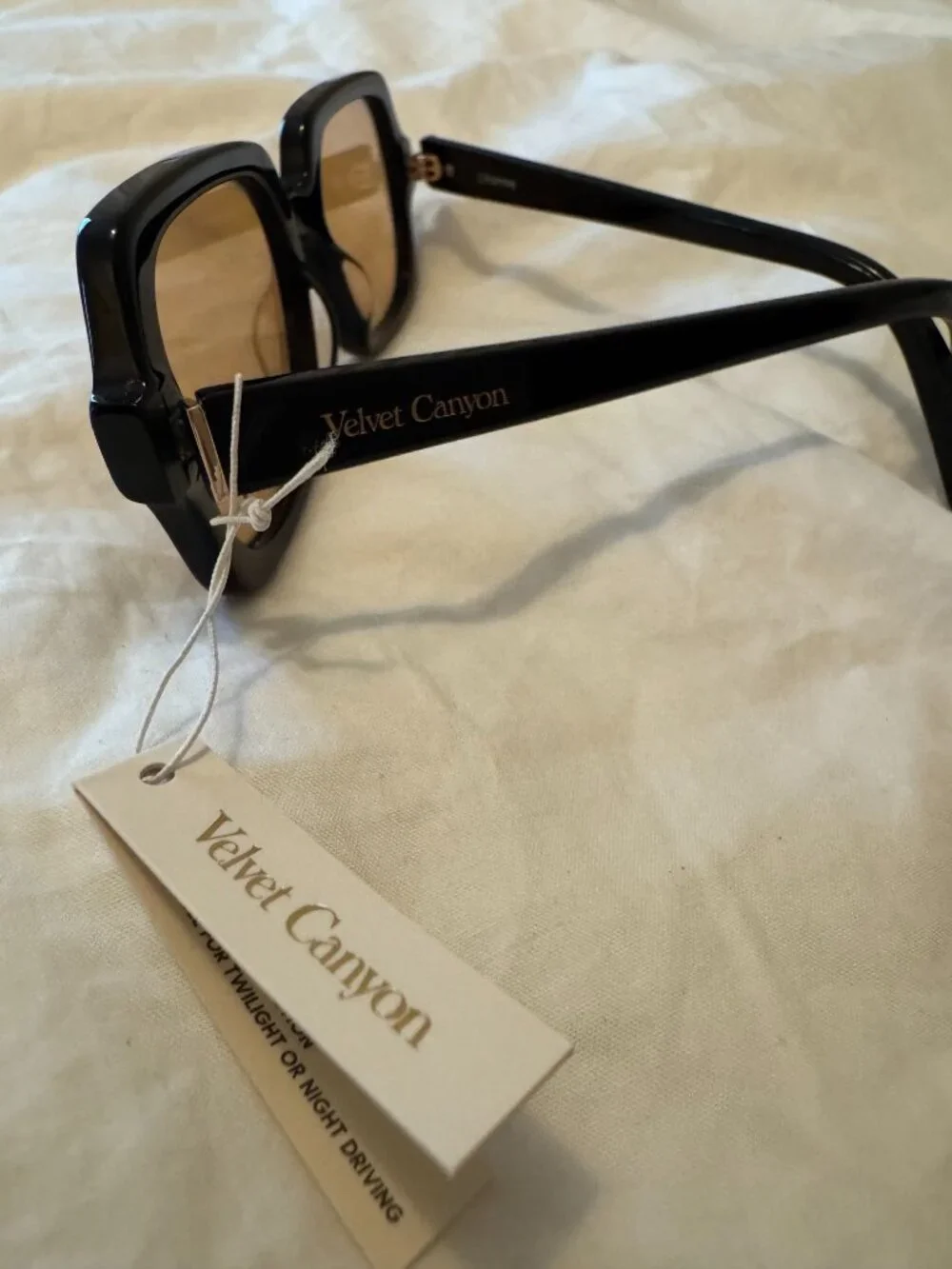 Velvet Canyon L'Homme Black and Amber Sunglasses